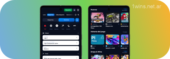 Después de realizar un depósito, los jugadores de la aplicación móvil 1win pueden ir a la sección Deportes o Casino y seleccionar la actividad de juego deseada para realizar una apuesta