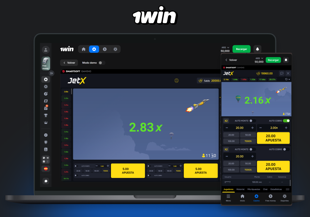 1win JetX en Argentina te permite apostar con dinero real, con pagos inmediatos y un bono de bienvenida de hasta el 500 %