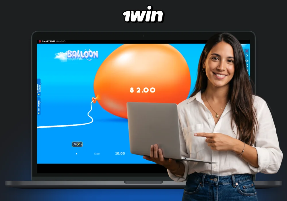El juego Balloon en 1win se caracteriza por sus reglas sencillas y sus rondas rápidas