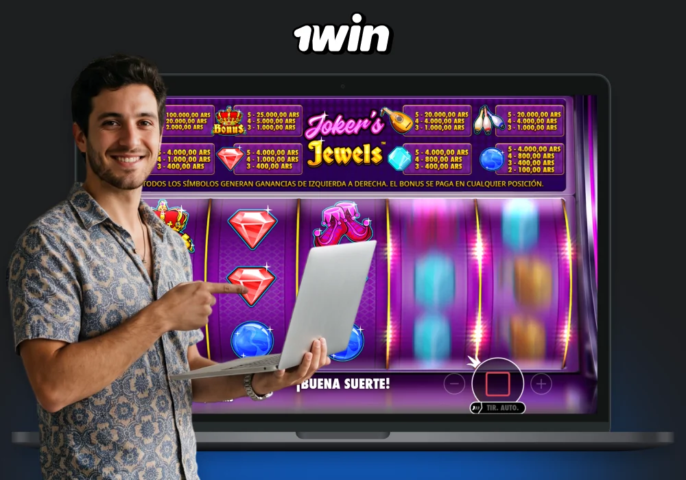 Joker Jewels 1win es una tragamonedas clásica de Pragmatic Play con cinco carretes y un RTP alto
