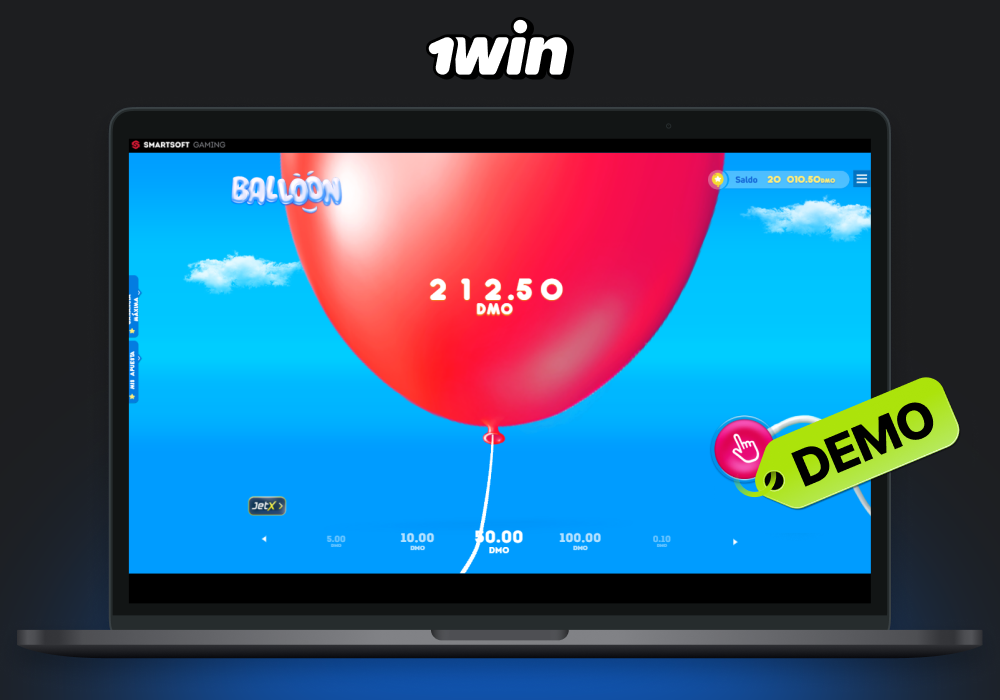 El modo de demostración de Balloon 1win te permite practicar y familiarizarte con el juego de forma gratuita y sin riesgos